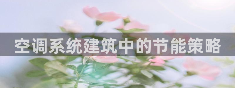 谁知道e尊国际的网址：空调系统建筑中的节能策略