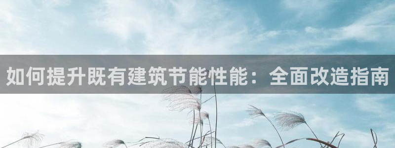 e尊电竞：如何提升既有建筑节能性能：全面改造指南