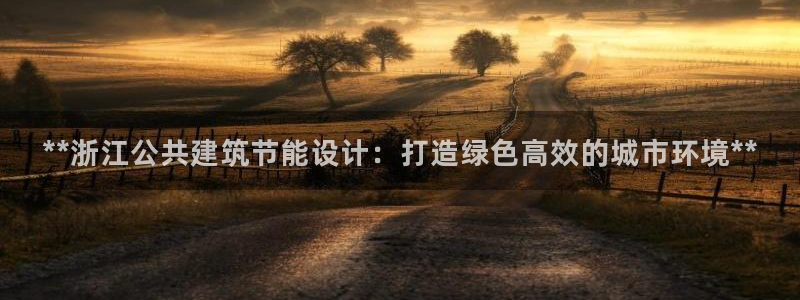 e尊国际平台：**浙江公共建筑节能设计：打造绿色高效的城市环境**