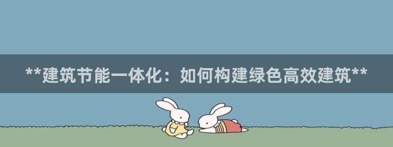 e尊国际-可可计划：**建筑节能一体化：如何构建绿色高效建筑**