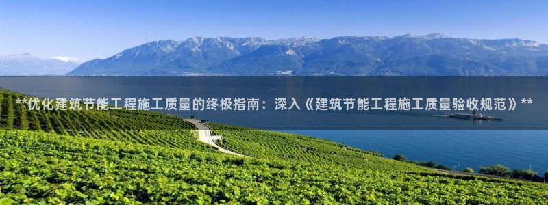 e尊国际是干什么的：**优化建筑节能工程施工质量的终极指南：深入《建筑节能工程施工质量验收规范》**