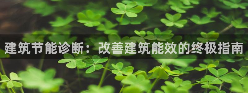 e尊国际网址：建筑节能诊断：改善建筑能效的终极指南