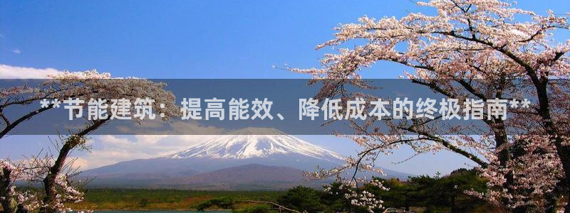 e尊国际客户端下载：**节能建筑：提高能效、降低成本的终极指南**