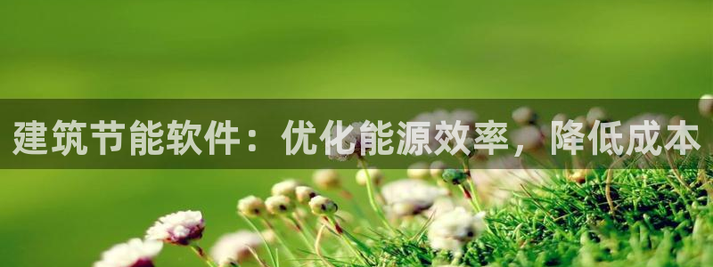 e尊国际客户端：建筑节能软件：优化能源效率，降低成本