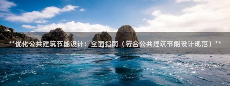 e尊国际官网：**优化公共建筑节能设计：全面指南（符合公共建筑节能设计规范）**