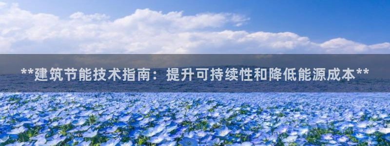 e尊国际-可可计划：**建筑节能技术指南：提升可持续性和降低能源成本**