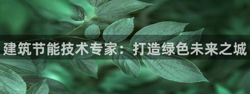 e尊国际是干什么的：建筑节能技术专家：打造绿色未来之城