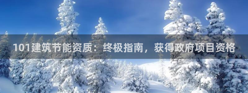 e尊国际官网app：101建筑节能资质：终极指南，获得政府项目资格