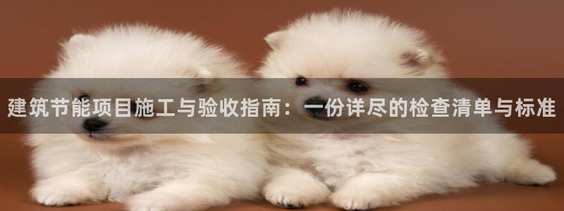 e尊国际7779：建筑节能项目施工与验收指南：一份详尽的检查清单与标准