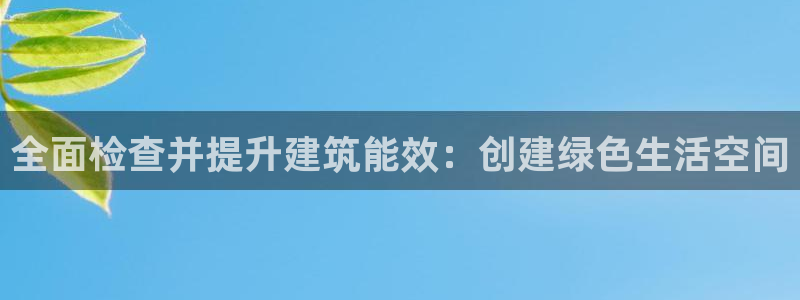 e尊国际平台：全面检查并提升建筑能效：创建绿色生活空间