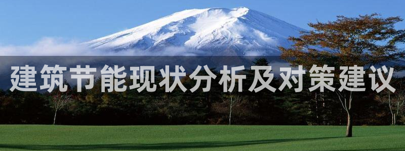 E尊国际：建筑节能现状分析及对策建议